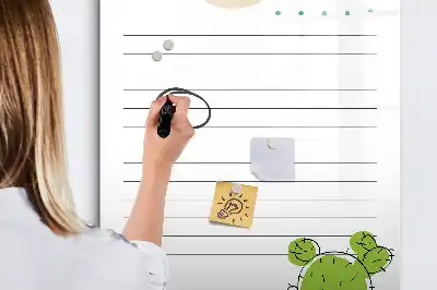 Magnettavla för att göra-listor