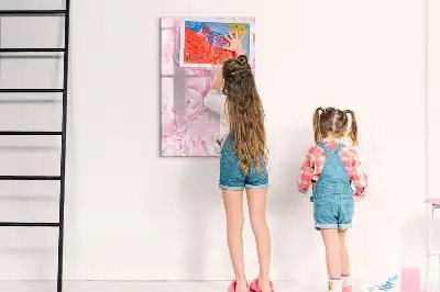 Magnettavla för ritning motiv sommarblommor