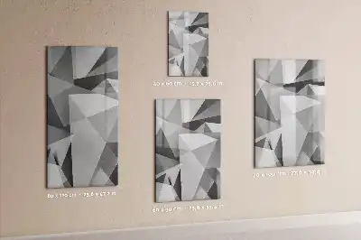 Magnettavla med geometriskt abstrakt motiv