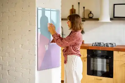 Tavla att skriva på med pastellmönster
