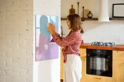 Tavla att skriva på med pastellmönster