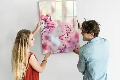 Magnettavla för ritning med motiv av vårblommor