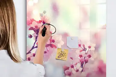 Magnettavla för ritning med motiv av vårblommor