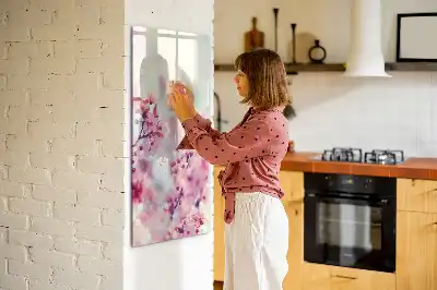 Magnettavla för ritning med motiv av vårblommor
