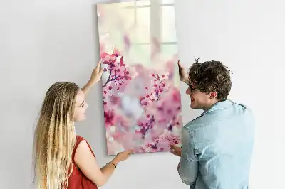 Magnettavla för ritning med motiv av vårblommor
