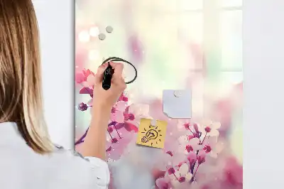 Magnettavla för ritning med motiv av vårblommor