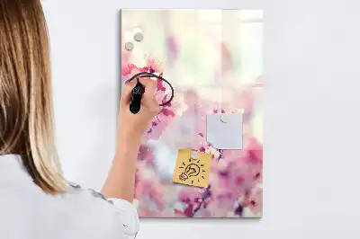 Magnettavla för ritning med motiv av vårblommor
