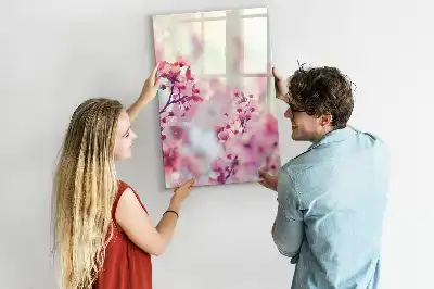 Magnettavla för ritning med motiv av vårblommor