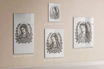 Magnettavla för ritning med motiv av Vår fru av Guadalupe