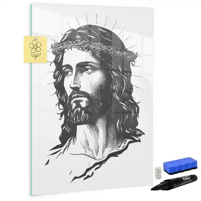 Tavla att skriva på med motiv av Jesus Kristus