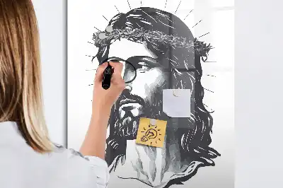 Tavla att skriva på med motiv av Jesus Kristus