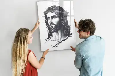 Tavla att skriva på med motiv av Jesus Kristus