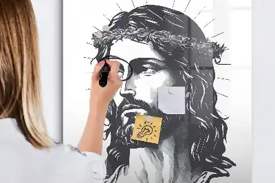 Tavla att skriva på med motiv av Jesus Kristus