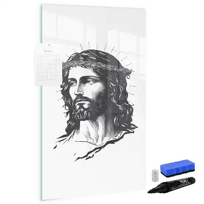 Tavla att skriva på med motiv av Jesus Kristus