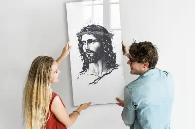 Tavla att skriva på med motiv av Jesus Kristus