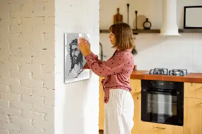 Tavla att skriva på med motiv av Jesus Kristus