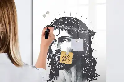 Tavla att skriva på med motiv av Jesus Kristus