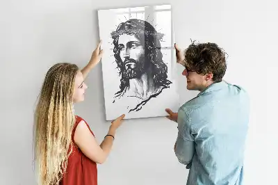 Tavla att skriva på med motiv av Jesus Kristus