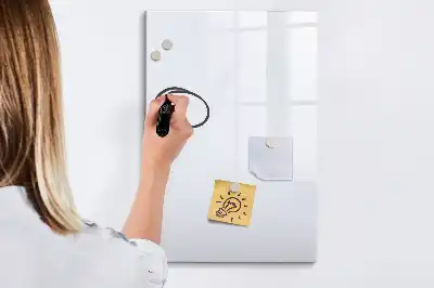 Magnettavla för ritning naturvit