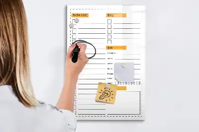 Att göra-lista tavla att skriva på