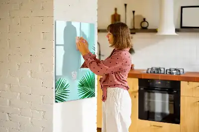 Tavla att skriva på med motivet exotiska blad