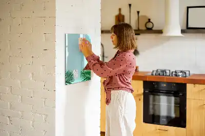 Tavla att skriva på med motivet exotiska blad