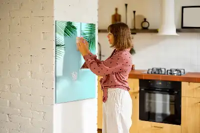Magnettavla för ritning med palmbladsmotiv