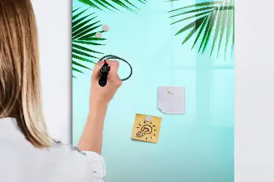 Magnettavla för ritning med palmbladsmotiv