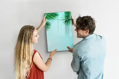 Magnettavla för ritning med palmbladsmotiv