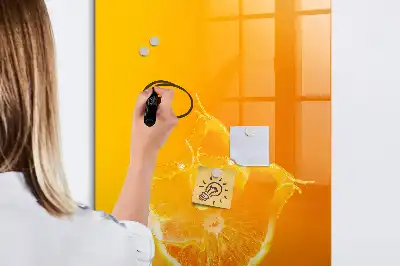 Apelsinjuice tavla att skriva på