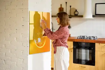 Apelsinjuice tavla att skriva på
