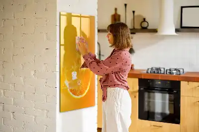 Apelsinjuice tavla att skriva på