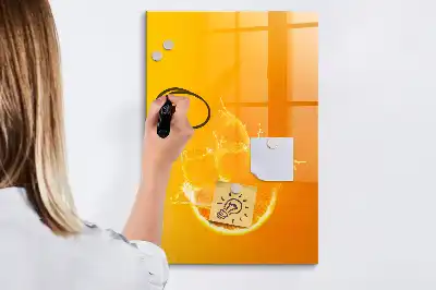 Apelsinjuice tavla att skriva på
