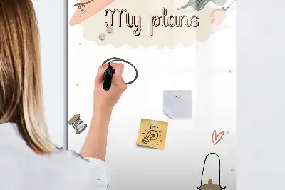 Tavla att skriva på mina planer