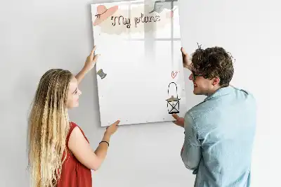 Tavla att skriva på mina planer