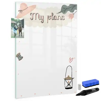 Tavla att skriva på mina planer
