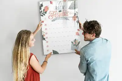 Magnettavla för ritning dekorativ list