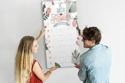 Magnettavla för ritning dekorativ list