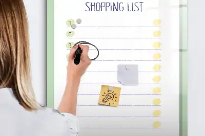 Tavla att skriva på inköpslista