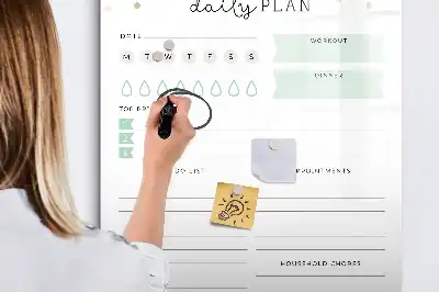 Magnettavla för ritning dagens plan