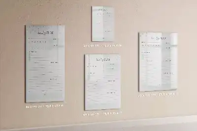 Magnettavla för ritning dagens plan