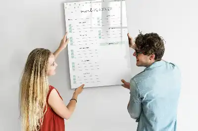 Måltidsplanerare magnetisk för att rita på