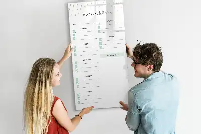 Måltidsplanerare magnetisk för att rita på