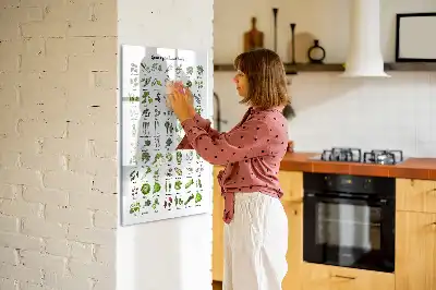 Tavla att skriva på gröna grönsaker