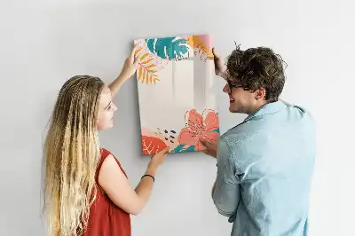 Magnettavla för ritning motiv med sommarblomma