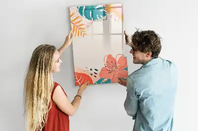Magnettavla för ritning motiv med sommarblomma