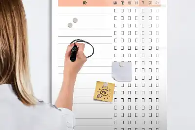 Städlista tavla att skriva på