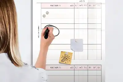 Ansvarslista tavla att skriva på