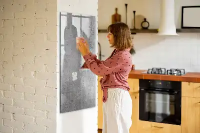 Tavla att skriva på i färgen ljus betong