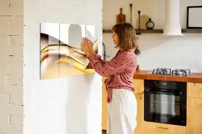 Magnetisk tavla med penna vågabstraktion